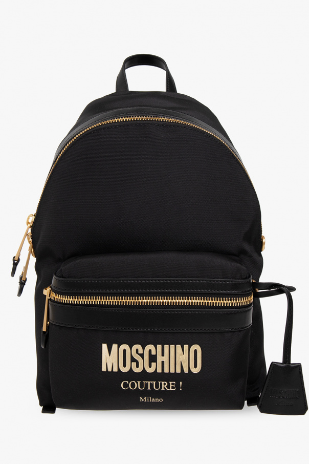 Backpack with logo Moschino IetpShops Spain its sultry Slash bag